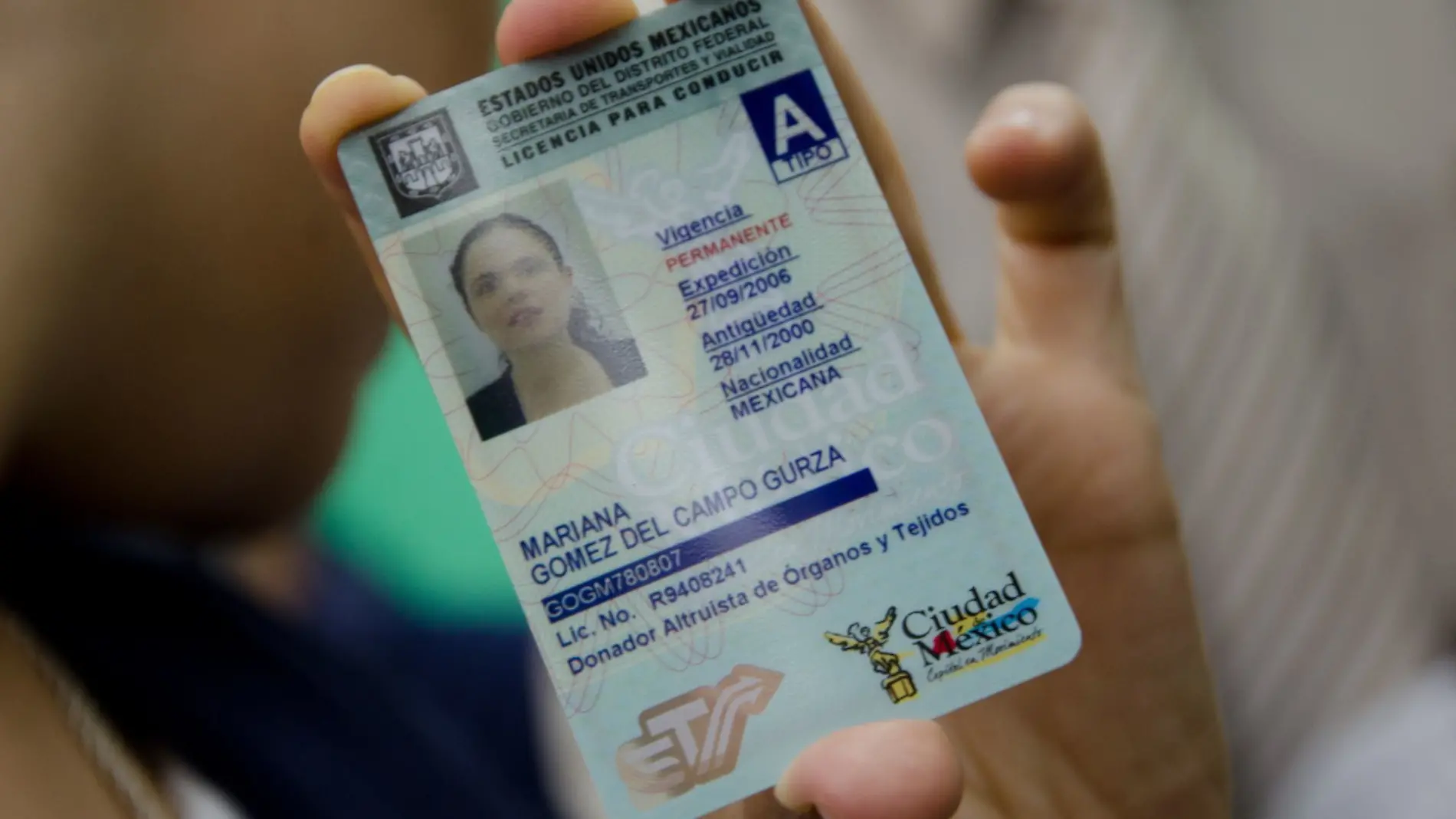 Licencia de conducir permanente